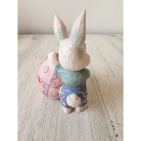 Jim shore Easter bunny egg statue spring rabbit 6008407 - Picture 4 of 7